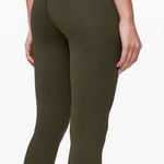 Lululemon  Wunder Under Crop Hi Rise 21" Green W6ATTS Full On Luxtreme Sz 6 Photo 0
