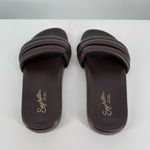 Seychelles  Low Key Slide Sandal size 6 Dark Brown Slip On Tubular Round Toe Photo 5