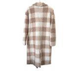 Saylor Sarina Faux Sherpa Checkered Jacket Large Photo 4