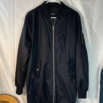 Members Only Women’s Long Trench‎ Thick  Full Zip Up Jacket Size Large Photo 1