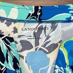 Lands' End Land’s End Short Sleeve Side Gather Blue Floral Rash Guard Swim Shirt Size Small Photo 9