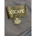 XScape  Navy‎ Blue Off The Shoulder Scuba Gown Evening Formal Dress Size 16 Photo 3