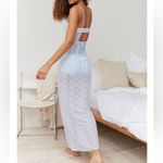 Urban Outfitters UO Blue Sheer Lace Maxi Dress Photo 6