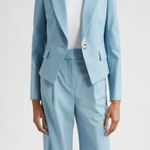 Veronica Beard Hosanna Dickey Blazer Jacket In Sea Glass New Size 4 Photo 1