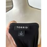 Torrid Black V-Neck Wrap Tie Long Sleeve Blouse Photo 5