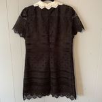 ZARA  Black & White Lace Dress Size Large Photo 5