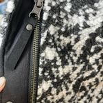 prAna Women’s "Sakari" Jacket Oversized Wool Blend Knit Textured Black & White S Photo 2