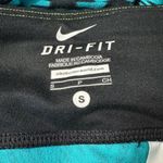 Nike  Epic Tight Fit Cropped Running Leggings Teal/Black Print Size S Photo 12