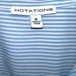 Notations  Classic Blue and White striped Women's blouse Photo 6