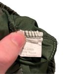 None Olive green rayon running shorts with pockets Photo 3