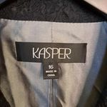 Kasper  Double Breasted Black Textured Blazer Size‎ 16 Photo 2