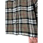 Christopher & Banks Vintage Plaid Knit Button Down Shacket Size XL Photo 2