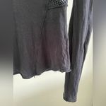 We The Free  Stonewash Black Mesh Long Sleeve Top Free People (XSmall) Photo 4
