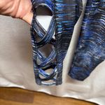 VOGO Athletica Women's Blue Abstract Print Lattice 28" Leggings Size L Size L Photo 1