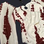 Ree Bees Chic White & Brown One Piece Swimsuit With Bold Cutouts Photo 7