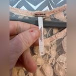 Free People  | Cream Floral Mesh Lace Dress, size 12 Photo 6