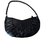 Old Navy Vintage Black Crescent Shoulder Bag Purse Women's Photo 0