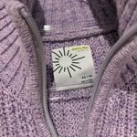 Aerie offline cotton chillside half zip sweater purple size XS. Thumbholes. Photo 3