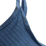 Aerie Womens Ribbed Bikini Top Shelf Bra Blue Size M Photo 1