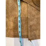 Margaret Godfrey Tan Vintage Belted Closure Suede Coat EUC Sz Lg Leather Lined Photo 10