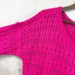 Aeropostale  Sweater Womens Large Open Knit Y2k Dopamine Mall Goth Indie Fairy Photo 2