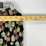 Ralph Lauren Lauren  Skirt L Whimsigoth Boho Black Floral Chiffon‎ Midi Romantic Photo 4