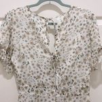 Paper Closet White Floral Plunging V Photo 4
