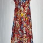 she's cool She’s Cool Floral Watercolor Empire Waist Midi Babydoll Dress Coquette Y2K S Photo 2