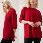 Athleta  Tranquility Tunic Top Size Large Candy Red Photo 1