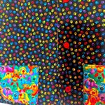 Vintage dog dreams colorful reversible dog animal print vest small Black Photo 5