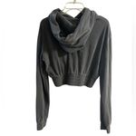 Talentless  grey cropped boxing hoodie women Large Photo 3