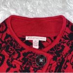 JM Collection  Red & black Top/Cardigan (Size
Petite Large) Photo 2