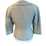 Badgley Mischka Tan Metallic Jacket Sz 6 Photo 9