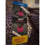 Brand New Bali Women's Size XL Animal Print Comfort Full Coverage Bra Black Photo 4