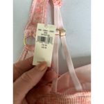 Aerie Seamless Gold Ring Longline Ribbed Bralette Bra Size Medium Coral Pink NEW Photo 4