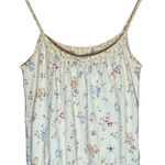 EXPRESS VTG Y2K Yellow Floral Babydoll Cami Tank Sleeveless Top Sz Large w/Bra Photo 0