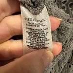 Sundance Boho 100% Cotton Gray Eylet Lace Boxy Cropped Utility Jacket Petite XL Photo 5