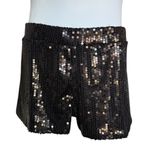 Spirit Halloween NWT Womens  Adult Black Sequins Sequin Stunning Shorts - Sz XL Photo 2