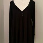 Free People We the Free () black oversize henley top size S Photo 1