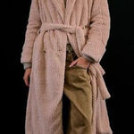 Free People New!  Cuff It Coat in pink,‎ size L Photo 0