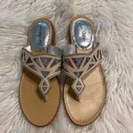Sam Edelman Sandals size 9.5 excellent condition see pictures color silver/cream Photo 14