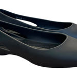 Crocs  Black Sloane Cutout Slingback Flats Comfort Rubber Shoe Casual Ballet Work Photo 0