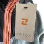 Zelos  Jacket Womens Sz Medium Fleece Full Zip Long Sleeve Gray Black NWT Photo 1