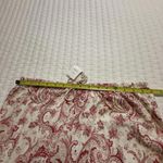 Ralph Lauren Lauren  PJ Pajama Set Shirt & Pants Cream Red Pink Paisley M Medium Photo 7