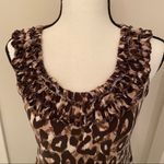 Ann Taylor  || Brown/tan animal print top Photo 2