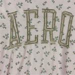 Aeropostale Classic Crew Pink with Dainty Flowers and Silver AERO Extra Large Photo 99