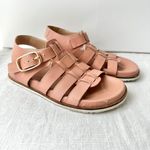 Anthropologie SA by  Fisheman‎ Sandals Buckle Straps Pink Shoes Size US 7 Womens Photo 8
