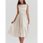 House Of CB London Shayla Vintage Cream Midi Dress Sz. XS Photo 1