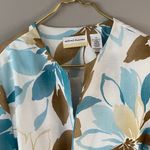 Alfred Dunner  Women's Floral Blazer - Blue and Brown Photo 6