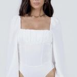 Princess Polly  Laura Bodysuit Size 4 in white Photo 0